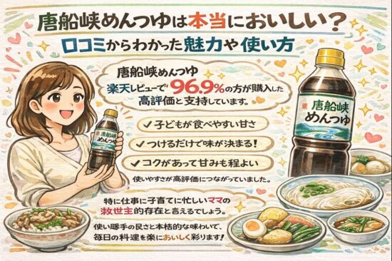 唐船峡めんつゆは本当においしい？口コミからわかった魅力や使い方