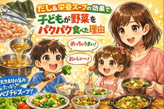 千年前の食品舎 だし&栄養スープの効果で子どもが野菜をパクパク食べた理由