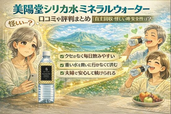 美陽堂シリカ水ミネラルウォーター 口コミや評判まとめ｜自主回収・怪しい噂・安全性は？